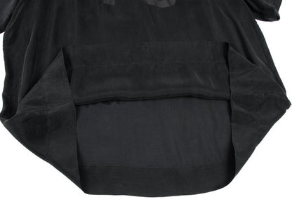Y-3 Shoulder Zip Logo Print T-Shirt Black Size XL