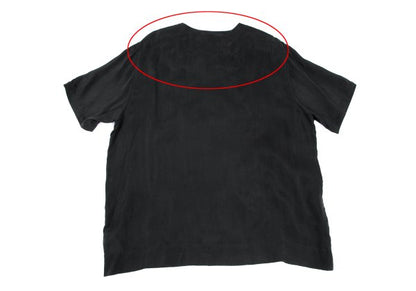 Y-3 Shoulder Zip Logo Print T-Shirt Black Size XL