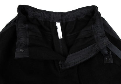 Y-3 Shaggy Wool Blend Paneled Shorts Black Size S