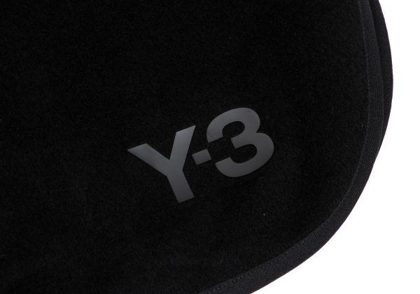 Y-3 Shaggy Wool Blend Paneled Shorts Black Size S