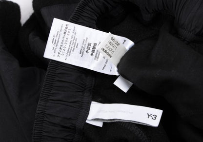 Y-3 Shaggy Wool Blend Paneled Shorts Black Size S