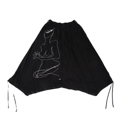 BLACK Scandal Yohji Yamamoto 18AW Nude Pants Black Size 2