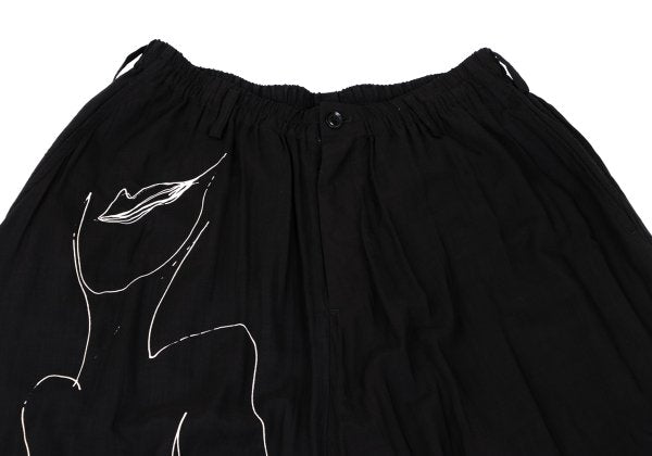 BLACK Scandal Yohji Yamamoto 18AW Nude Pants Black Size 2