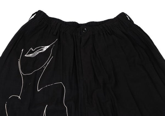 BLACK Scandal Yohji Yamamoto 18AW Nude Pants Black Size 2