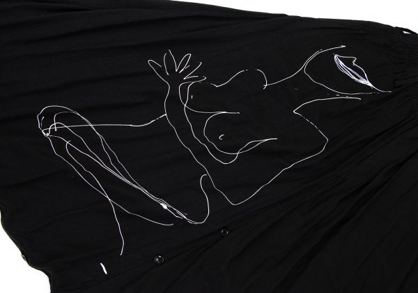 BLACK Scandal Yohji Yamamoto 18AW Nude Pants Black Size 2