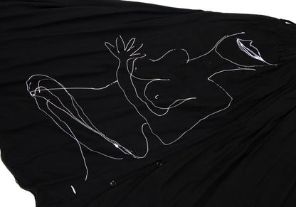 BLACK Scandal Yohji Yamamoto 18AW Nude Pants Black Size 2