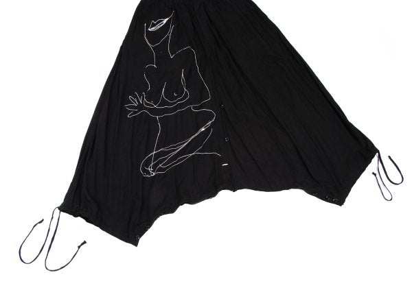 BLACK Scandal Yohji Yamamoto 18AW Nude Pants Black Size 2