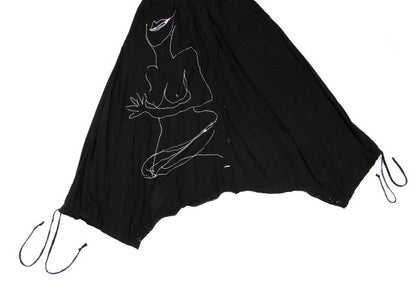 BLACK Scandal Yohji Yamamoto 18AW Nude Pants Black Size 2