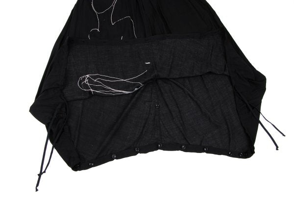 BLACK Scandal Yohji Yamamoto 18AW Nude Pants Black Size 2