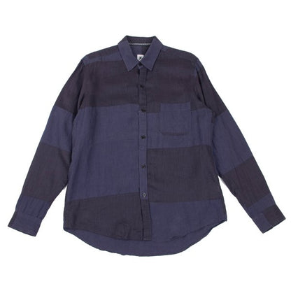 S'YTE Linen Panel Long Sleeve Shirt Purple Size M