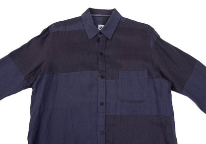 S'YTE Linen Panel Long Sleeve Shirt Purple Size M