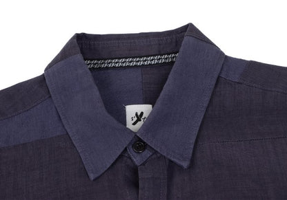 S'YTE Linen Panel Long Sleeve Shirt Purple Size M