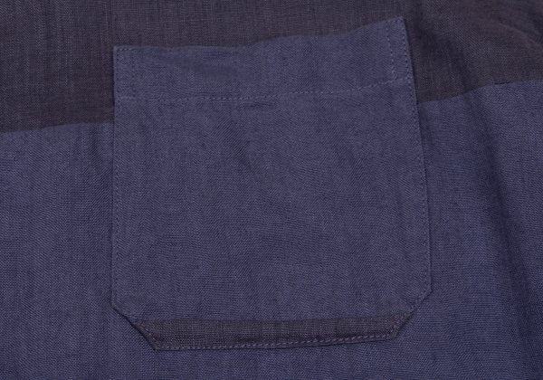 S'YTE Linen Panel Long Sleeve Shirt Purple Size M