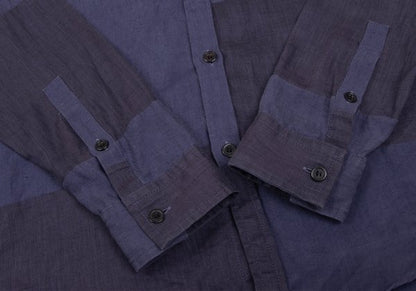 S'YTE Linen Panel Long Sleeve Shirt Purple Size M