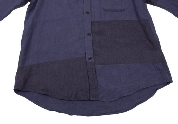 S'YTE Linen Panel Long Sleeve Shirt Purple Size M