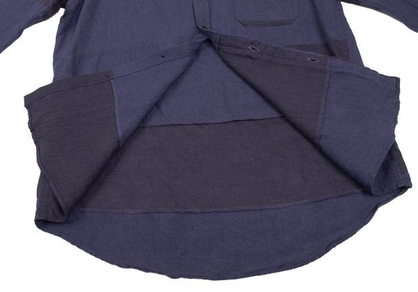 S'YTE Linen Panel Long Sleeve Shirt Purple Size M