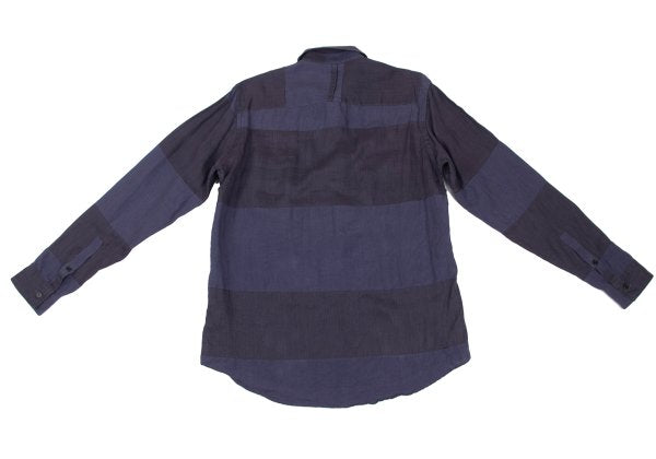 S'YTE Linen Panel Long Sleeve Shirt Purple Size M