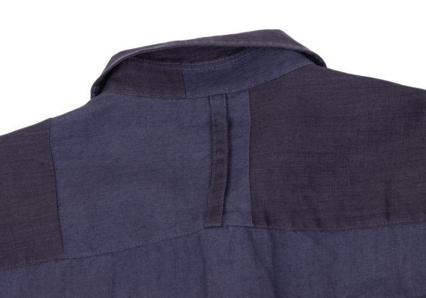 S'YTE Linen Panel Long Sleeve Shirt Purple Size M