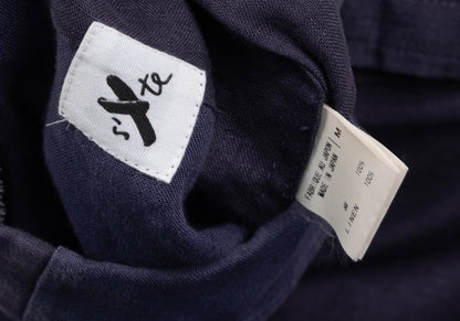 S'YTE Linen Panel Long Sleeve Shirt Purple Size M