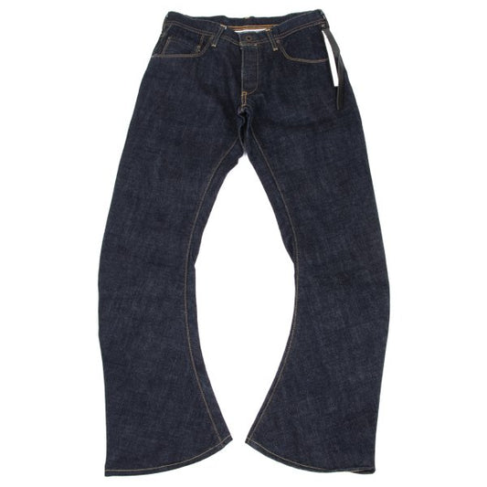 wjk Curved Indigo Denim Jeans Size S