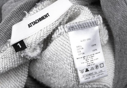 ATTACHMENT Cotton Pullover Sweatshirt Gray Size 1