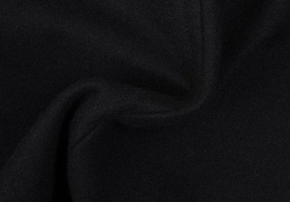 ATTACHMENT Melton Wool Pea Coat Black Size 1