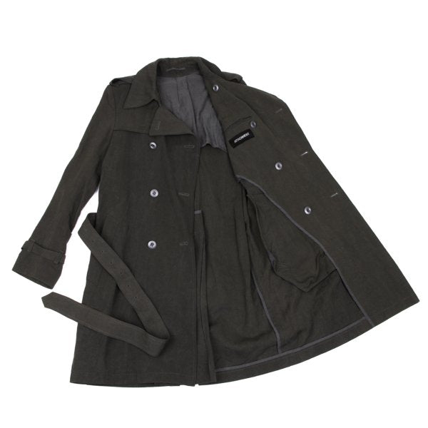 ATTACHMENT Rayon Trench Coat Mocha Size 1