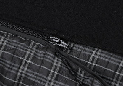 BURBERRY BLACK LABEL Melton Wool Removable Coat Black Size M