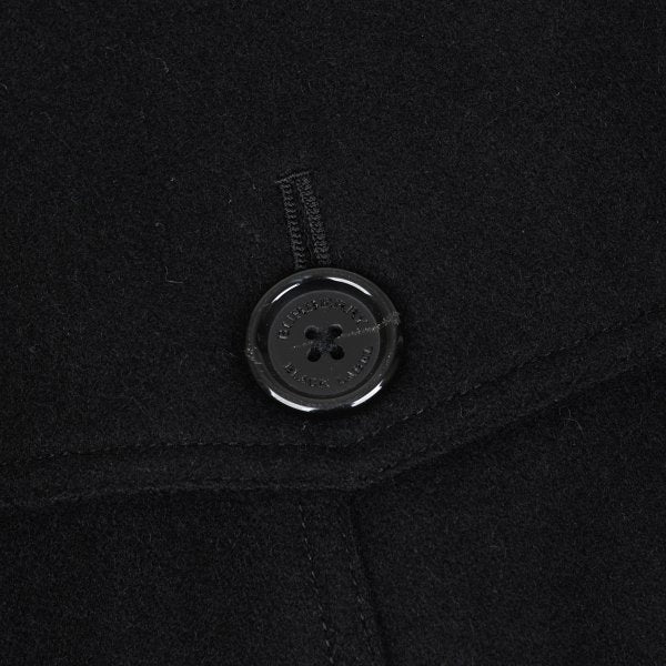 BURBERRY BLACK LABEL Melton Wool Removable Coat Black Size M
