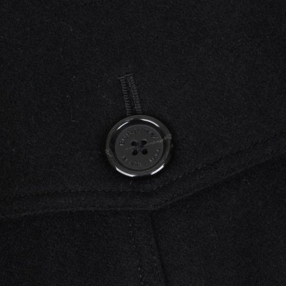 BURBERRY BLACK LABEL Melton Wool Removable Coat Black Size M