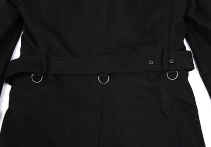 BURBERRY BLACK LABEL Melton Wool Removable Coat Black Size M
