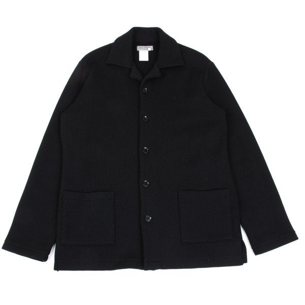 Yohji Yamamoto POUR HOMME Wool Knit Jacket Black Size 3