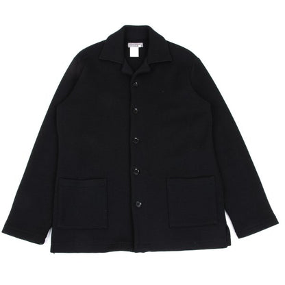 Yohji Yamamoto POUR HOMME Wool Knit Jacket Black Size 3