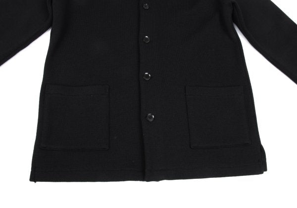 Yohji Yamamoto POUR HOMME Wool Knit Jacket Black Size 3