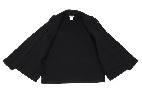 Yohji Yamamoto POUR HOMME Wool Knit Jacket Black Size 3