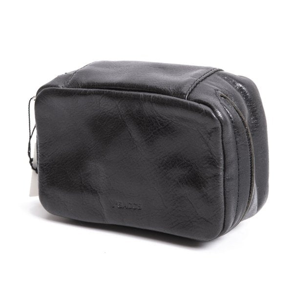 Y'SACCS Cow Leather Mini Pouch Black
