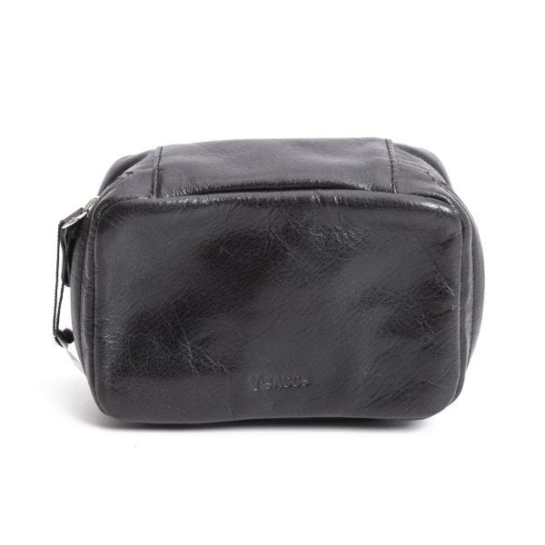 Y'SACCS Cow Leather Mini Pouch Black