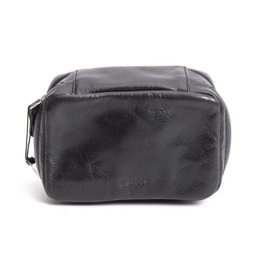 Y'SACCS Cow Leather Mini Pouch Black
