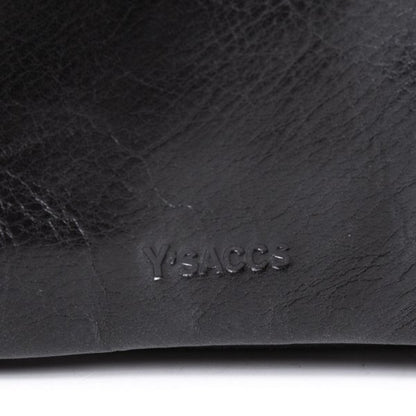 Y'SACCS Cow Leather Mini Pouch Black