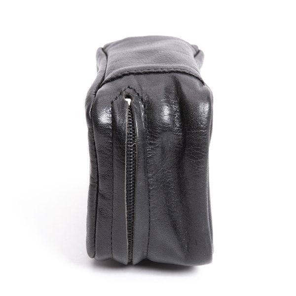 Y'SACCS Cow Leather Mini Pouch Black