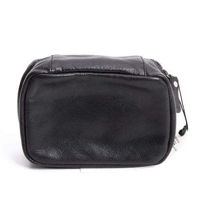 Y'SACCS Cow Leather Mini Pouch Black