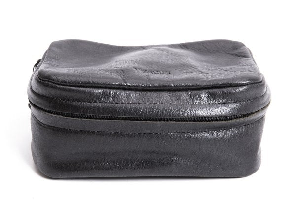 Y'SACCS Cow Leather Mini Pouch Black