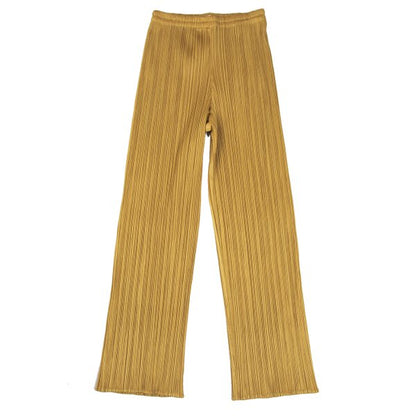 PLEATS PLEASE Pleated Straight Pants Mustard Size 2