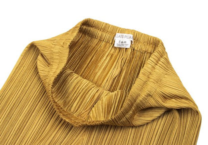 PLEATS PLEASE Pleated Straight Pants Mustard Size 2