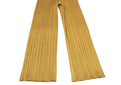 PLEATS PLEASE Pleated Straight Pants Mustard Size 2