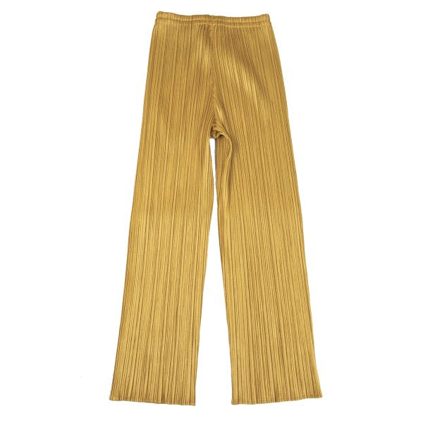 PLEATS PLEASE Pleated Straight Pants Mustard Size 2