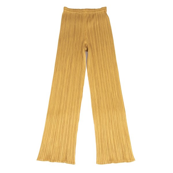 PLEATS PLEASE Pleated Straight Pants Mustard Size 3
