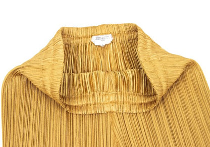PLEATS PLEASE Pleated Straight Pants Mustard Size 3