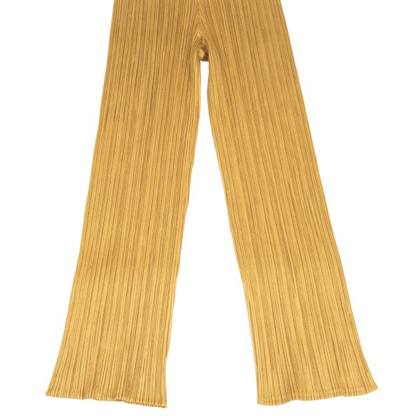 PLEATS PLEASE Pleated Straight Pants Mustard Size 3
