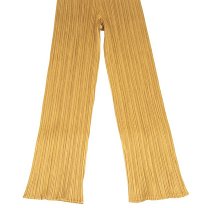 PLEATS PLEASE Pleated Straight Pants Mustard Size 3